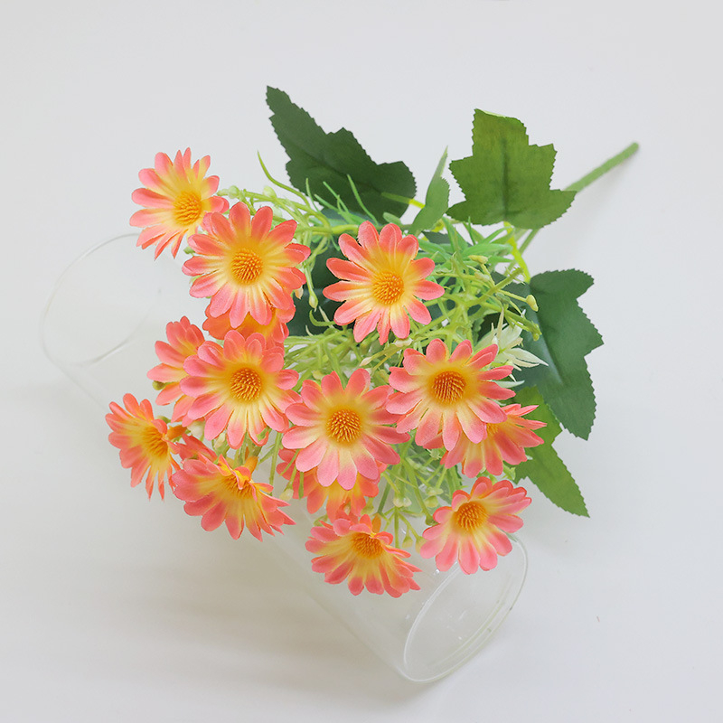 Buchet de flori de mătase pentru nunți, decor de casă și recuzită foto