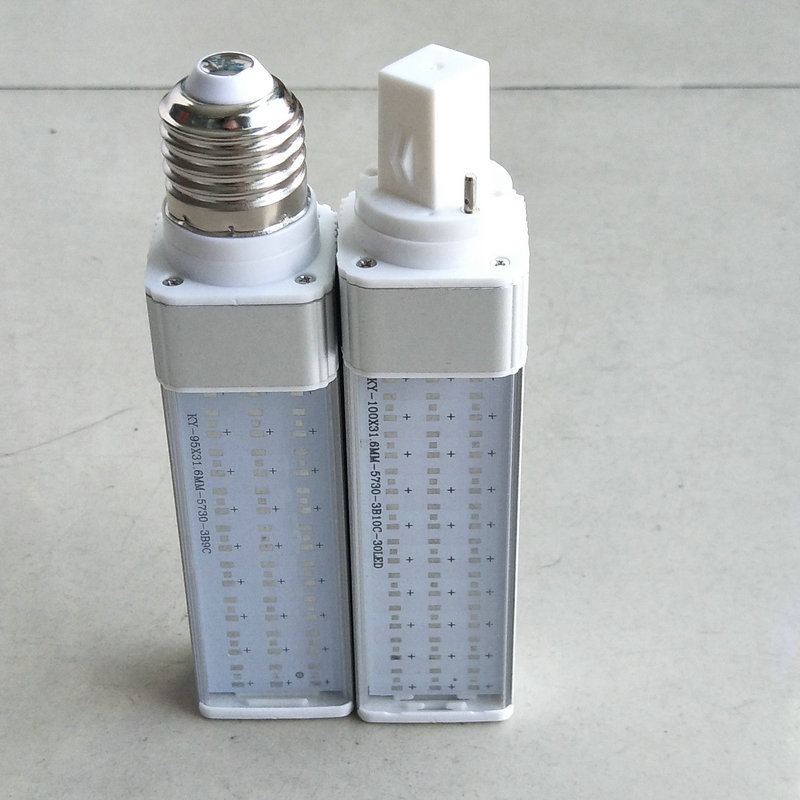 Carcasă LED orizontală pentru lampă G23/G24, 20W, aluminiu, compatibilă cu LED-urile 5730/2835