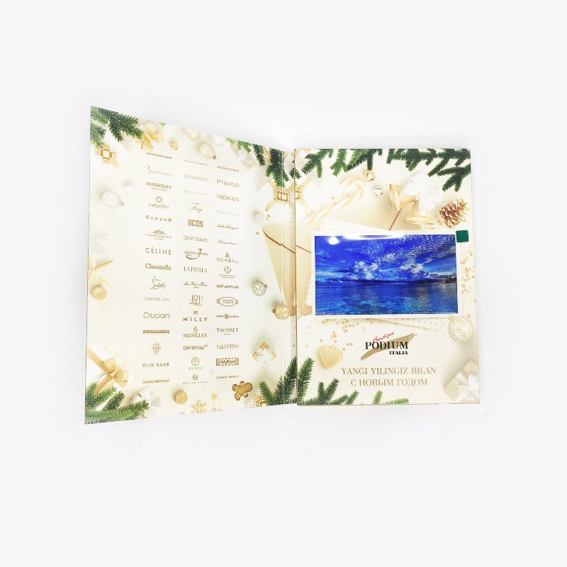 Card de invitație digital de 4,3 inch cu redare video – felicitare de nuntă și de Ziua Îndrăgostiților