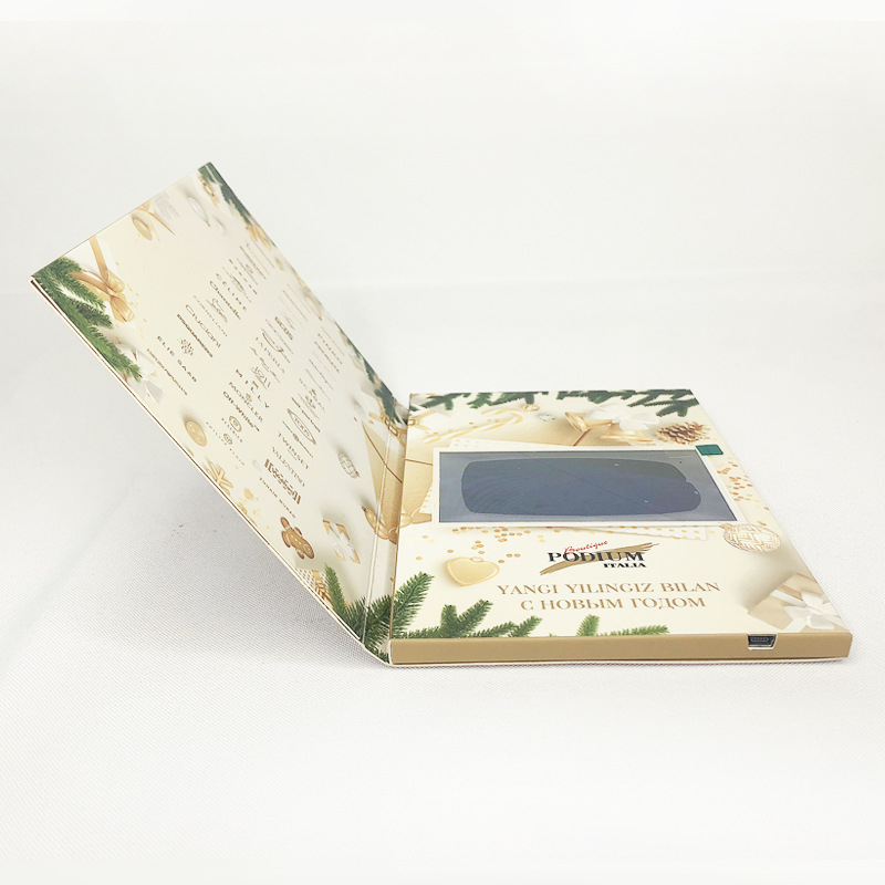 Card de invitație digital de 4,3 inch cu redare video – felicitare de nuntă și de Ziua Îndrăgostiților