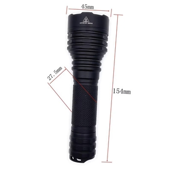 Manta Ray carcasă din aliaj de aluminiu cu compartiment baterie integrat, kit DIY pentru cap de iluminare M45