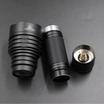 Manta Ray carcasă din aliaj de aluminiu cu compartiment baterie integrat, kit DIY pentru cap de iluminare M45
