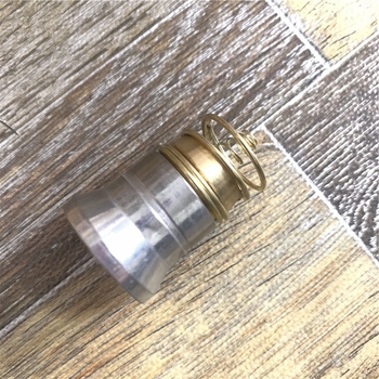 Cap de lampă LED pentru semnalizare în pescuit, diametru 26.5 mm, lumină roșie, aliaj de aluminiu, 3.7V