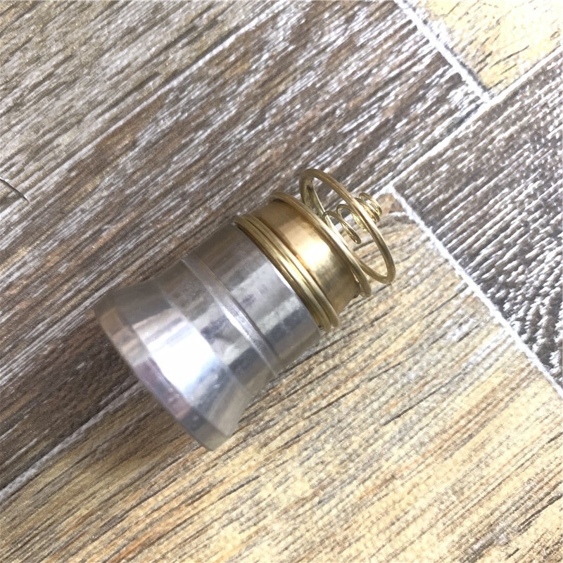 Cap de lampă LED pentru semnalizare în pescuit, diametru 26.5 mm, lumină roșie, aliaj de aluminiu, 3.7V