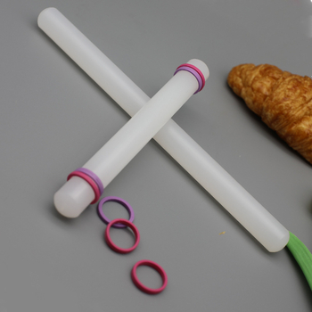 Rolă de aluat din plastic PP antiaderent cu inel, 23 cm, instrument ușor de copt pentru biscuiți și prăjituri
