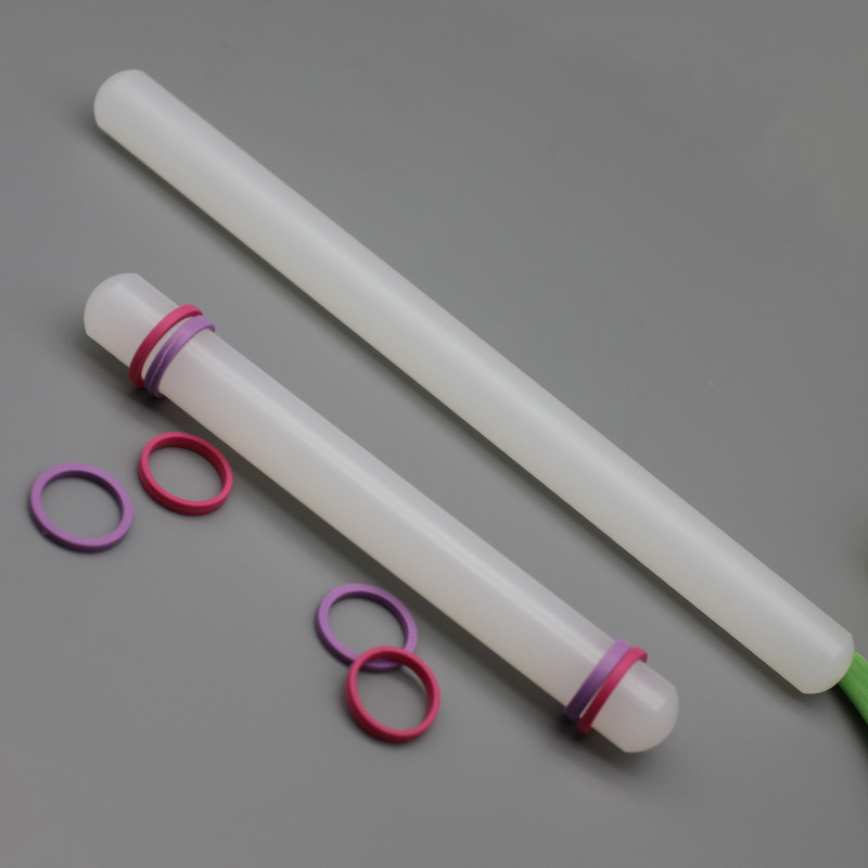 Rolă de aluat din plastic PP antiaderent cu inel, 23 cm, instrument ușor de copt pentru biscuiți și prăjituri