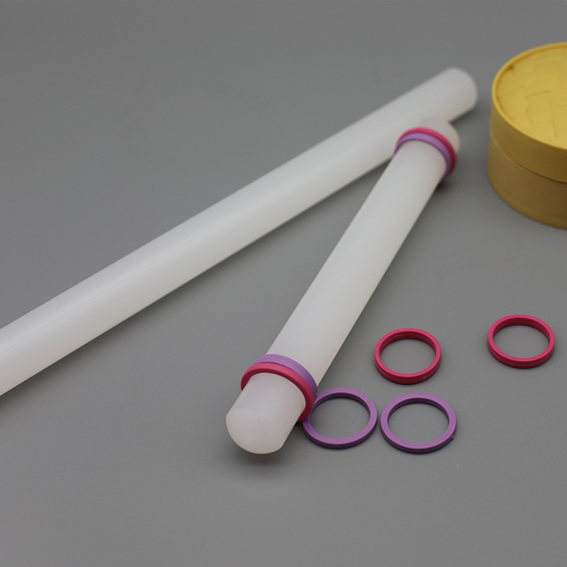 Rolă de aluat din plastic PP antiaderent cu inel, 23 cm, instrument ușor de copt pentru biscuiți și prăjituri