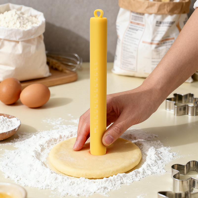 Rulou de aluat din oțel inoxidabil pentru aluat de pizza și găluște, antiaderent, instrument de coacere