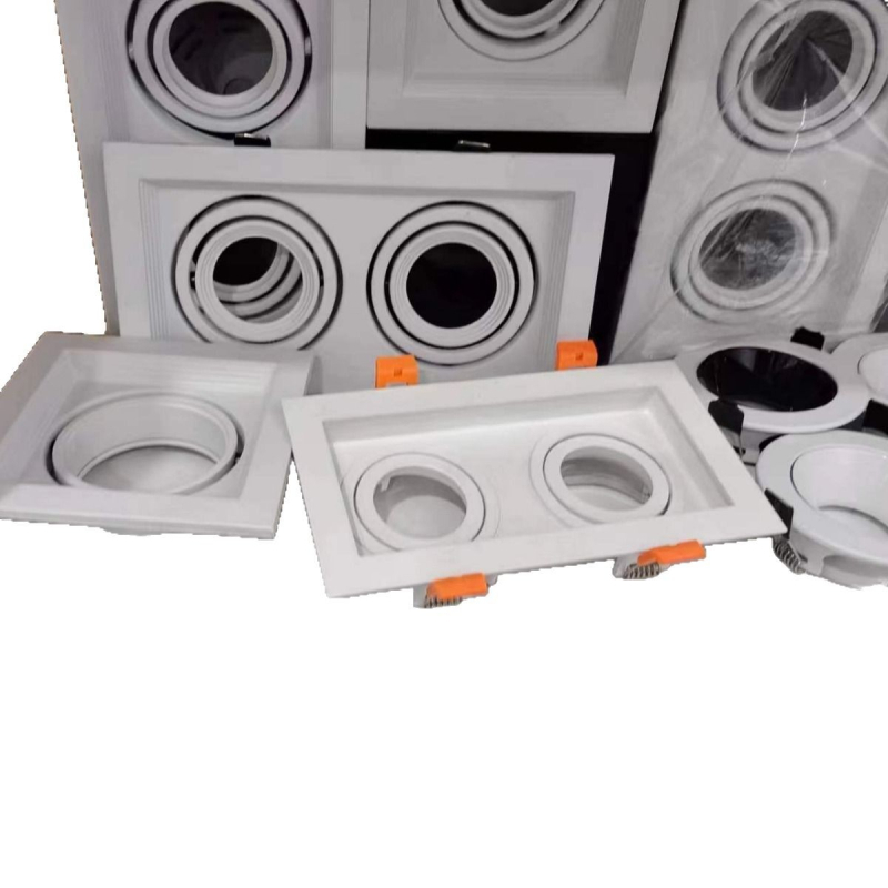 Downlight GU10 montat pe suprafață, 1/2/3 capete, corp pătrat sau rotund, montaj din spate