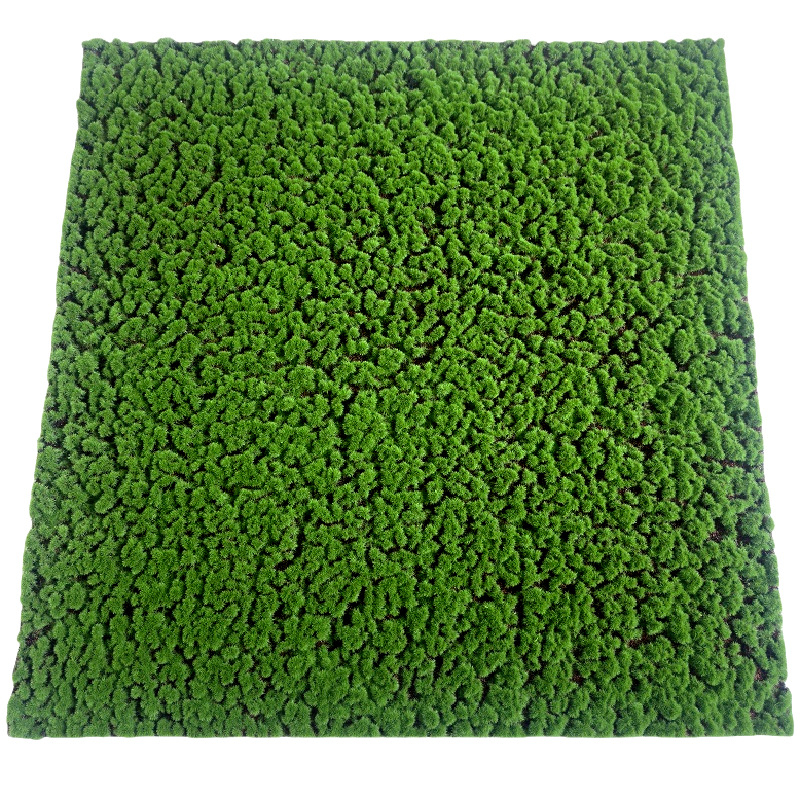Mușchi artificial, covor cu mușchi flocat, bonsai din piatră pentru decor pe perete cu plante verzi