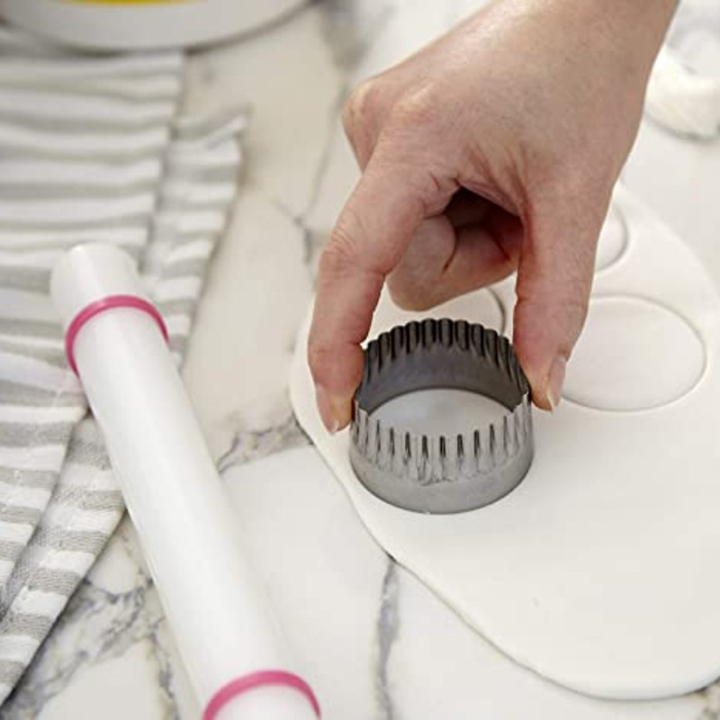 Unelte DIY pentru cofetărie: rolă de aluat din plastic PP antiaderent, 9 inch (23 cm), pentru aluat și fondant
