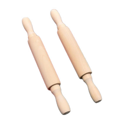 Mini rulou din lemn pentru copii, fără vopsea, mic rulou pentru aluat, uz casnic