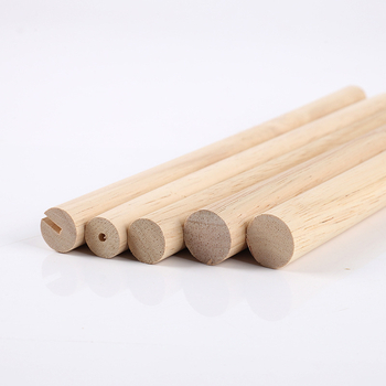 Bare cilindrice din lemn de cauciuc pentru proiecte DIY, yoga și masaj