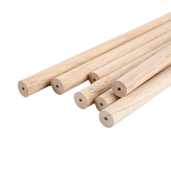 Bare cilindrice din lemn de cauciuc pentru proiecte DIY, yoga și masaj