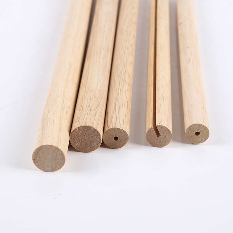 Bare cilindrice din lemn de cauciuc pentru proiecte DIY, yoga și masaj