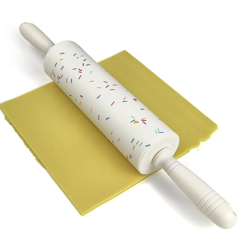 Rulou din silicon personalizat, cu cilindru rotativ – unelte de patiserie manuale
