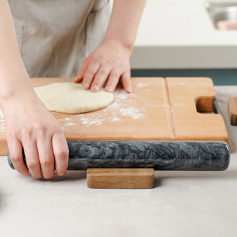 Rulou din marmură în stil Nordic, unelte creative pentru bucătărie, coacere DIY, realizat manual