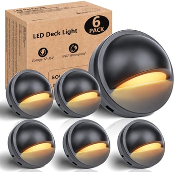 Lumină LED de joasă tensiune pentru terasă, iluminat pentru trepte și balustradă, iluminare exterioară pentru grădină și gard DC12-36V