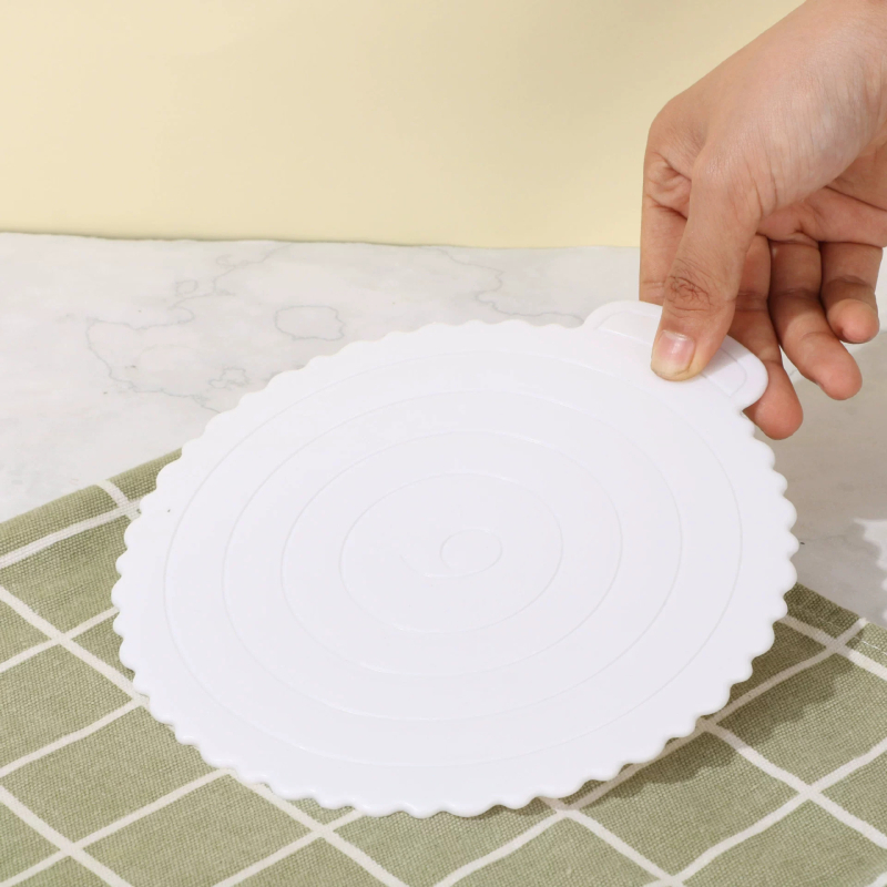 Bază de tort din plastic reutilizabilă, groasă, 4/6/8/10 inch, calitate alimentară