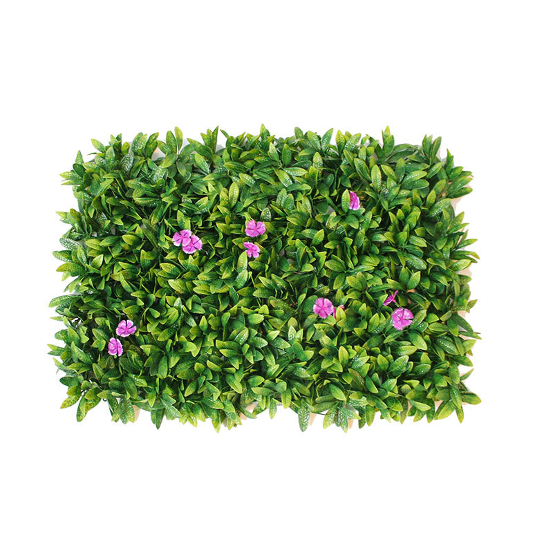 Perete din iarbă artificială pentru fundal de nuntă – decor interior/exterior, plantă murală ignifugă cu flori artificiale, design personalizabil