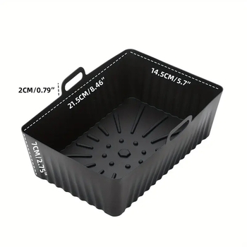 Set de tăvi din silicon pentru friteuza cu aer – covorașe de copt și mat pentru grătar, ușor de curățat