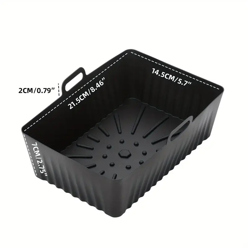 Set de tăvi din silicon pentru friteuza cu aer – covorașe de copt și mat pentru grătar, ușor de curățat