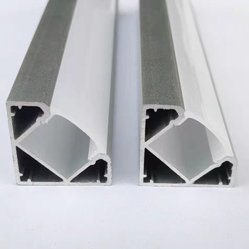 Canal din aluminiu în formă de V pentru bandă LED, cu capac PC