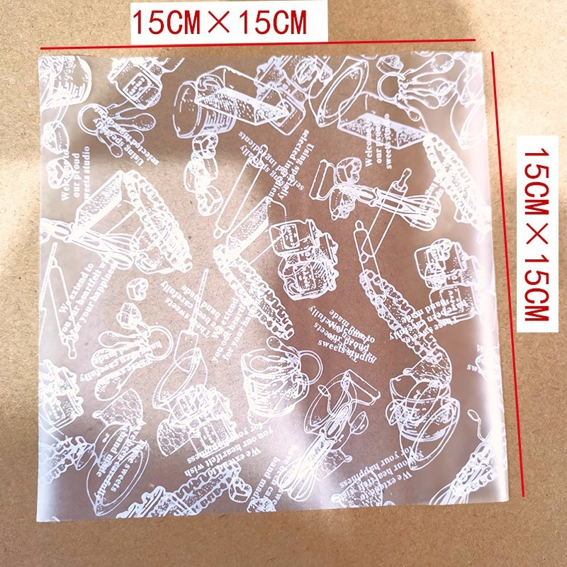 Hârtie de copt anti-grăsime cu strat floral din plastic, hârtie de bază, hârtie mousse și hârtie pentru pâine