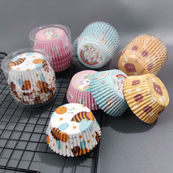 Pleasant Forme de copt din hârtie, o singură folosință, pentru prăjituri și tavă de bază a cuptorului, hârtie acoperită, rezistentă la ulei și apă