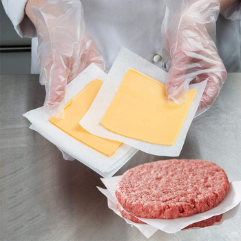 Hârtie siliconată antiaderentă pentru hamburgeri, suport pentru chiftele de vită, hârtie de împachetare pentru congelare