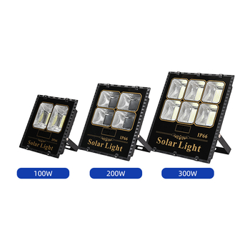Iluminat exterior impermeabil pentru curte, LED solar, foarte luminos, 100W/200W/300W, proiector cu carcasa