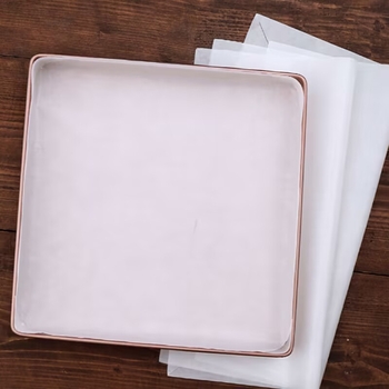 Hârtie de copt pentru rulouri de tort, hârtie de copt pătrată de 28 cm, rezistentă la ulei, antiaderentă, îngroșată și etanșă la scurgeri, hârtie de copt pătrată pentru uz casnic