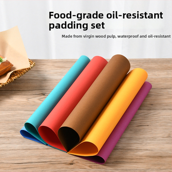 Hârtie de pergament colorată pentru coacere și grătar, anti-ulei, acoperire din silicon vegetal, impermeabilă