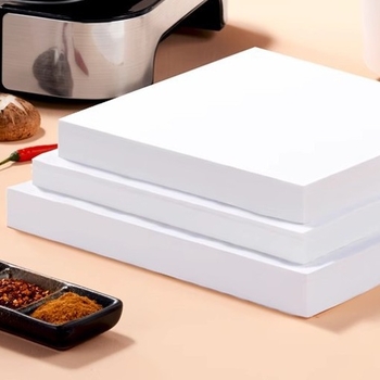 Jiuzhou Paper Hârtie de copt cu silicon, alimentară, pătrată, rezistentă la temperaturi înalte, absorbantă de ulei