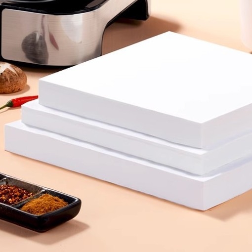 Jiuzhou Paper Hârtie de copt cu silicon, alimentară, pătrată, rezistentă la temperaturi înalte, absorbantă de ulei