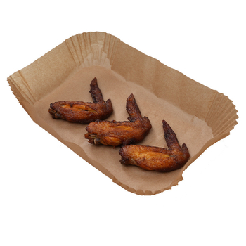 Hârtie de pergament dreptunghiulară pentru friteuza cu aer, antiaderentă, de calitate alimentară, cu strat de silicon