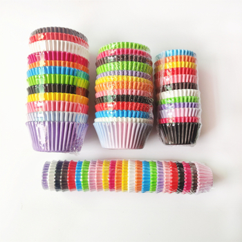 Dewili set de forme de copt din hârtie 11 cm, culori amestecate, dimensiuni mari/medii/mici