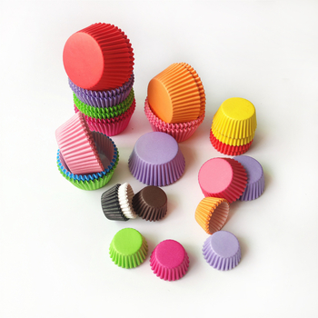 Dewili set de forme de copt din hârtie 11 cm, culori amestecate, dimensiuni mari/medii/mici