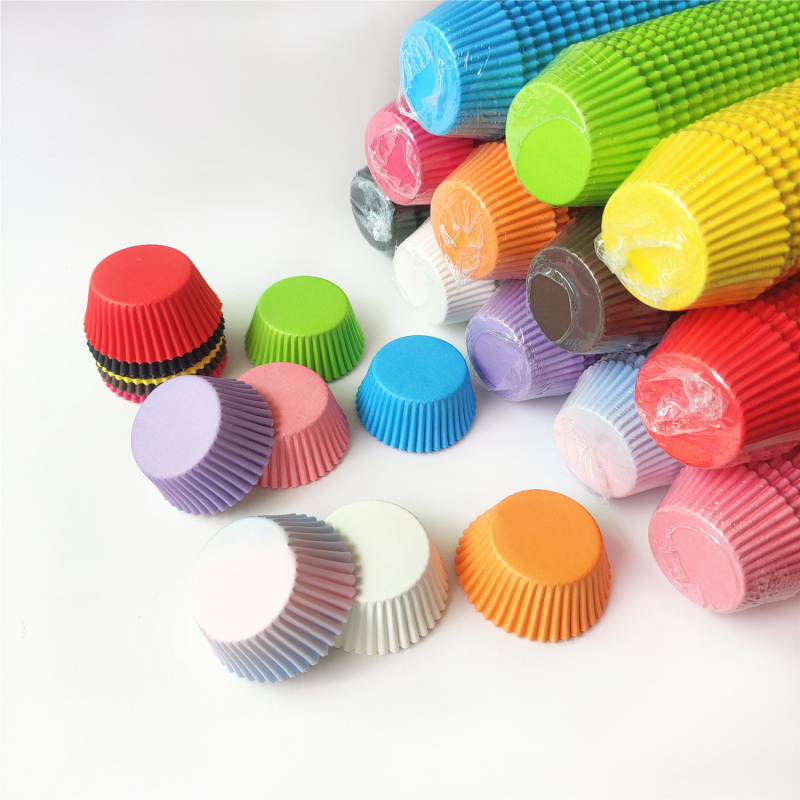 Dewili set de forme de copt din hârtie 11 cm, culori amestecate, dimensiuni mari/medii/mici