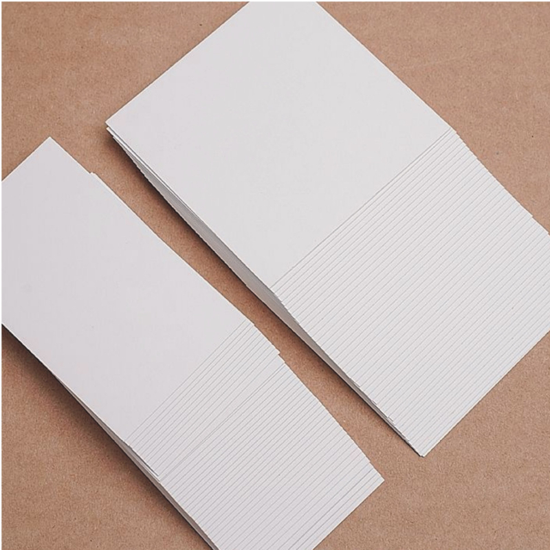 Carton alb gros pentru învățarea literelor și a cuvintelor – graffiti DIY, carte poștală desenată manual, card de mesaj și felicitare, 300 g