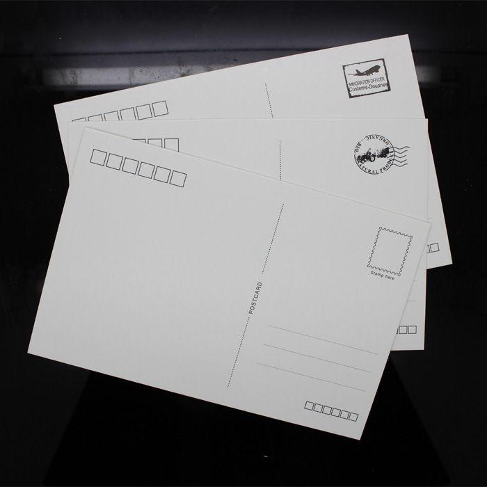 Card poștal alb, o singură față, graffiti card, DIY carduri cu cuvinte, carton alb kraft, dimensiuni 98 × 142 mm, 20 de carduri