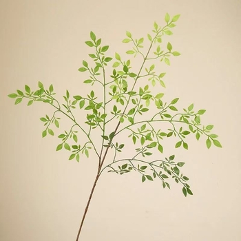 Plantă artificială de nandina bambus cu cinci brațe, decor pentru nunți și amenajări peisagistice