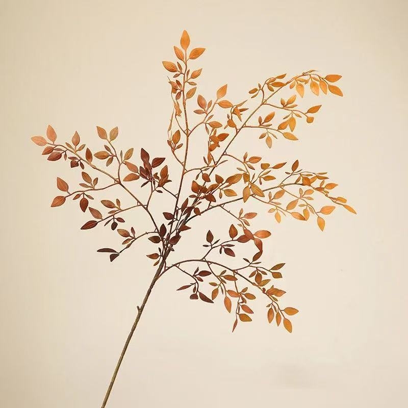 Plantă artificială de nandina bambus cu cinci brațe, decor pentru nunți și amenajări peisagistice