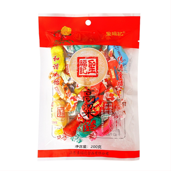 Shengfuji Kaoliang Jelly 200 g, zmiešané ovocné príchute, želé s vláknitou textúrou