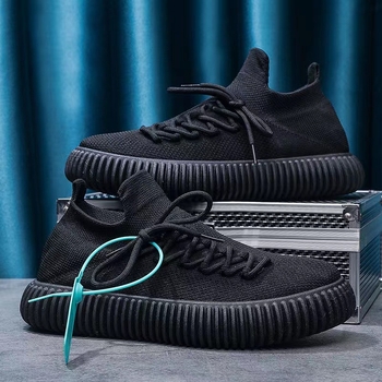 Légáteresztő férfi slip-on sportcipő kényelmes talppal és hálós felsőrésszel