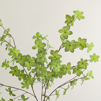 Plantă artificială de înaltă calitate, în stil japonez clopot, cu multe frunze, pentru decor interior, verde Nordic