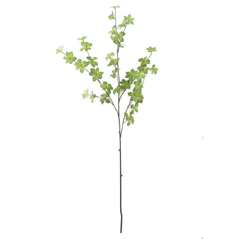 Plantă artificială de înaltă calitate, în stil japonez clopot, cu multe frunze, pentru decor interior, verde Nordic