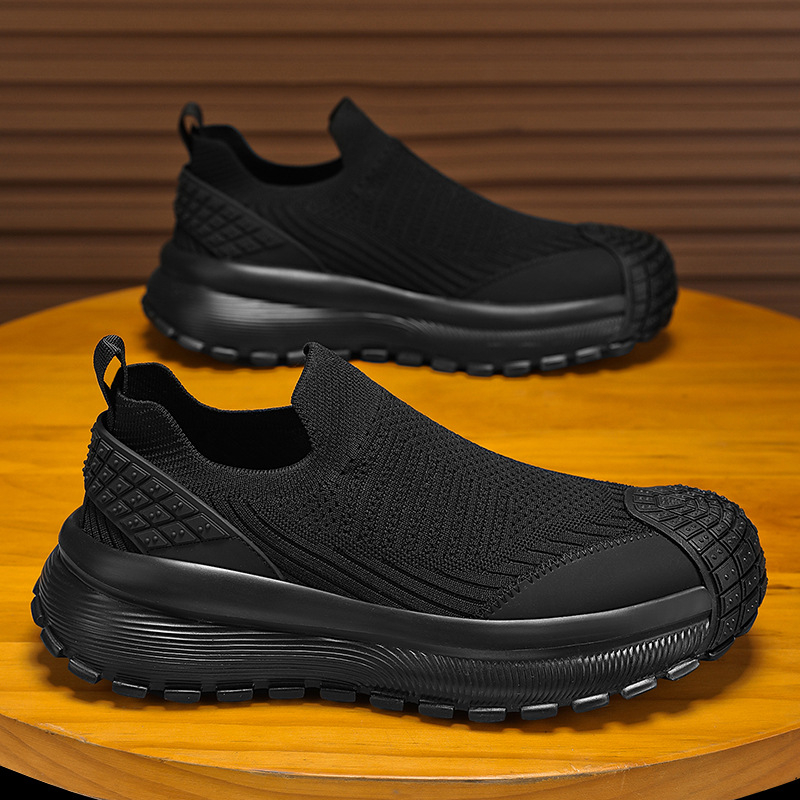 Muške slip-on tenisice s prozračnim mrežastim gornjim dijelom, lagane casual sportske tenisice s debelim potplatom, proljeće 2026