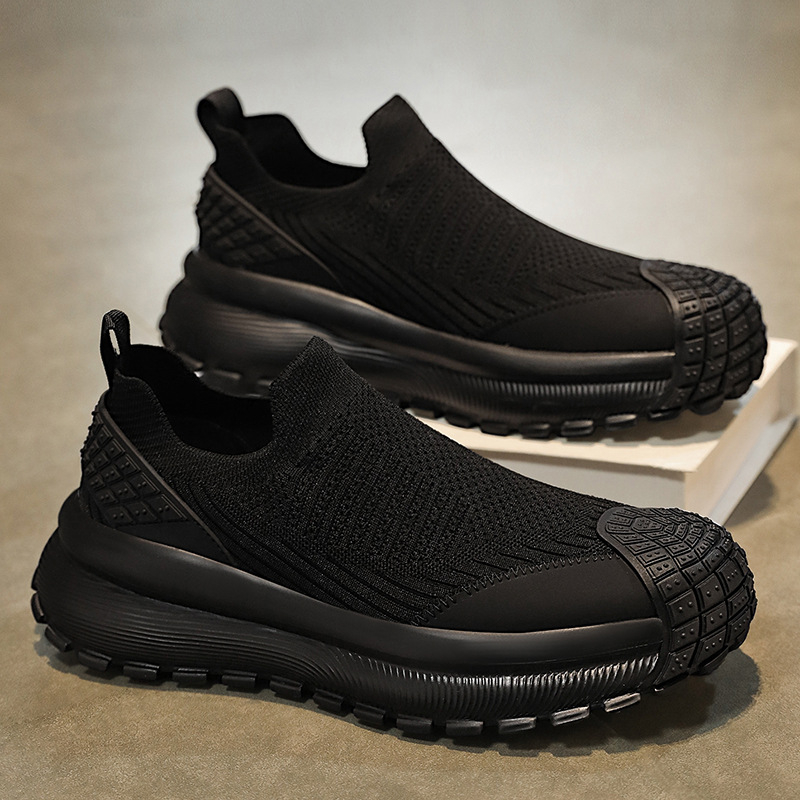 Muške slip-on tenisice s prozračnim mrežastim gornjim dijelom, lagane casual sportske tenisice s debelim potplatom, proljeće 2026