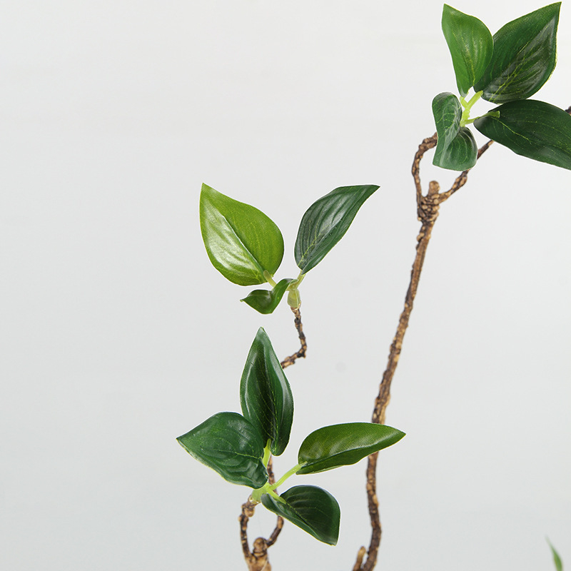 Copac artificial cu crengi de camelia, pentru decor de birou și aranjamente florale interioare